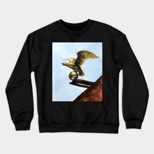 Golden Eagle Watercolor Painting Crewneck Sweatshirt